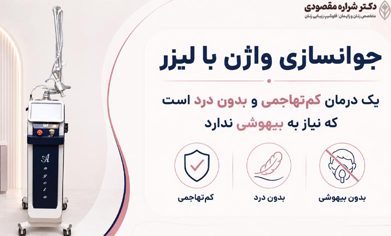 جوانسازی واژن با لیزر کم تهاجمی و بدون درد است