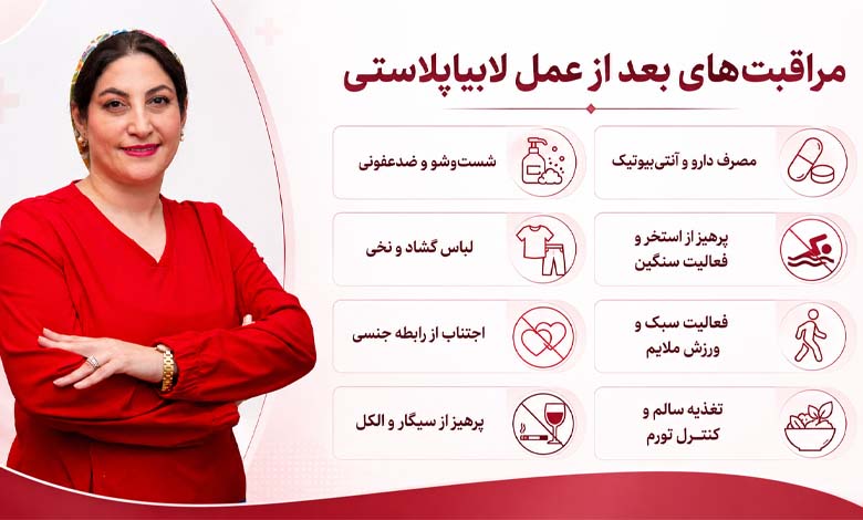 مراقبتهای بعد از لابیاپلاستی
