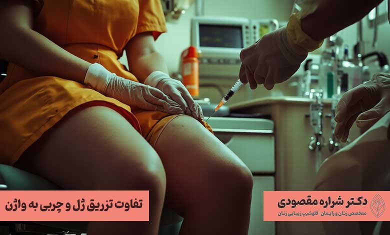 تفاوت تزریق ژل و چربی به واژن