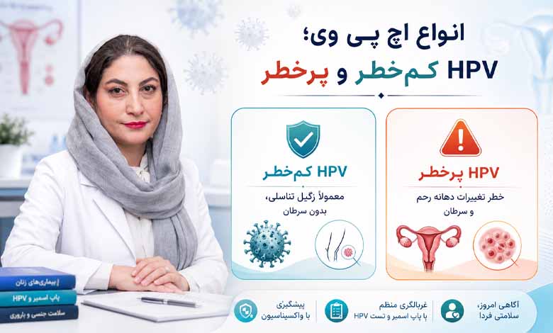 انواع اچ پی وی؛ hpv کم خطر و پرخطر