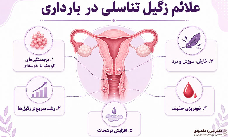 علائم زگیل تناسلی